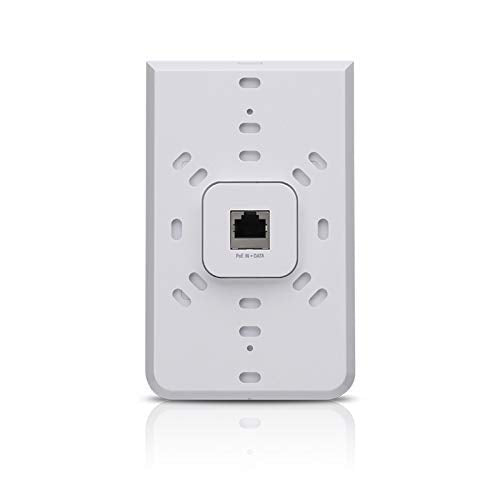 Ubiquiti UniFi HD In-Wall 802.11ac Wave 2 Wi-Fi Access Point 4 Port Ethernet Switch, UAP-IW-HD