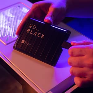 WD_BLACK P10 4TB Game Drive, portable external HDD, works with Playstation, Xbox, PC, & Mac, save up to 125 games HDD Portable Black