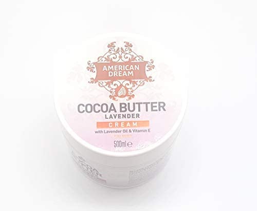 American Dream Cocoa Butter Lavender Cream infused with Lavender Oil & Vitamin E 500ml 500 ml (Pack of 1)