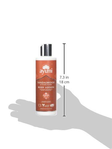 Ayumi Sandalwood & Ylang Ylang Body Lotion. Formulated to hydrate and soften the skin, the blend of essentail oils is soothing and sensuous to the senses. Spa feeling,1 x 250ml