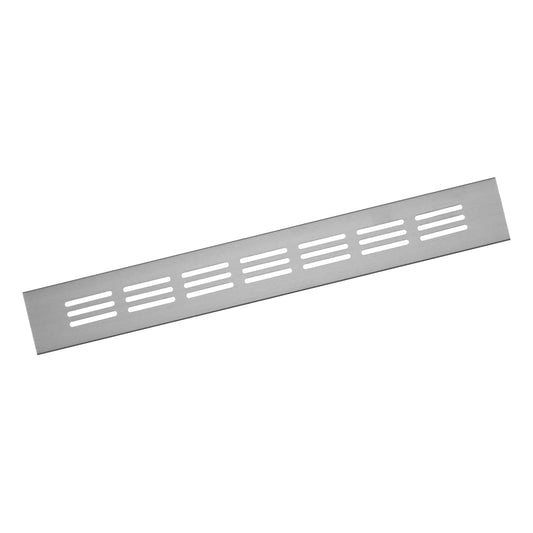 40x300mm Air Vent Cover - Aluminium Ventilation Grille - Silver Furniture Grill for Door, Wardrobe, Radiator 40x300mm / 1.6x11.8''