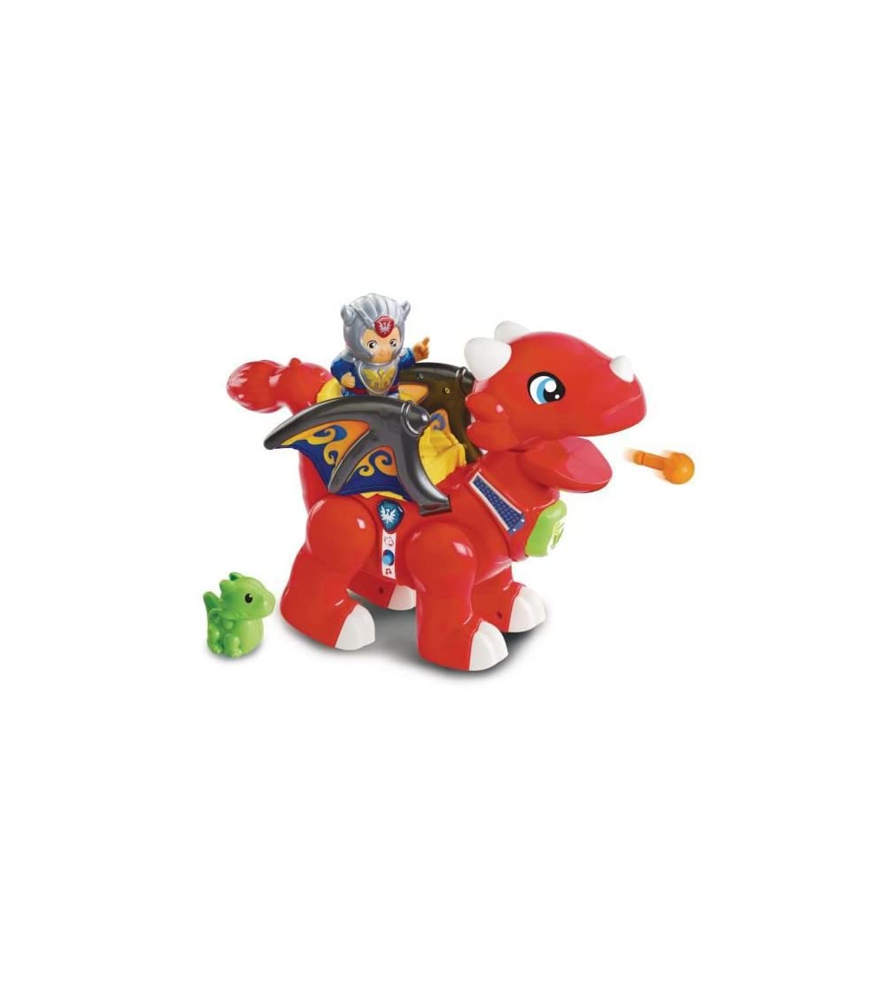 VTech 519605 Tut Tut Copains William Gentil Dragon Flame Interactive Red Dragon + Knight