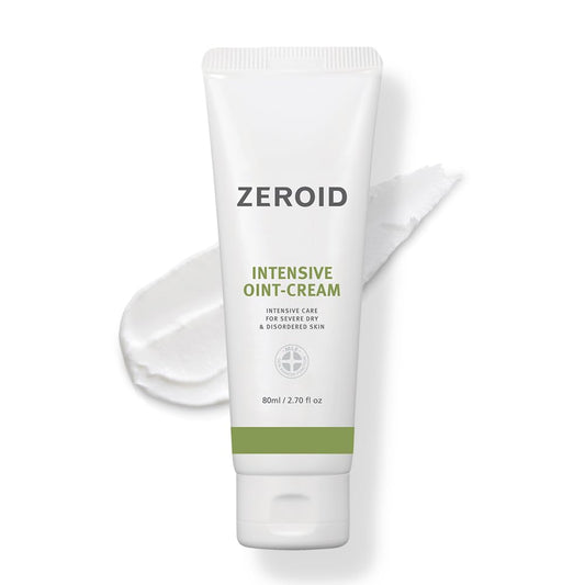 ZEROID Intensive Ointment Cream 80ml, Ceramide, Defensamide, Zinc, Hydration Severely Dry Parched Itchy Skin, Korean Dermocosmetic