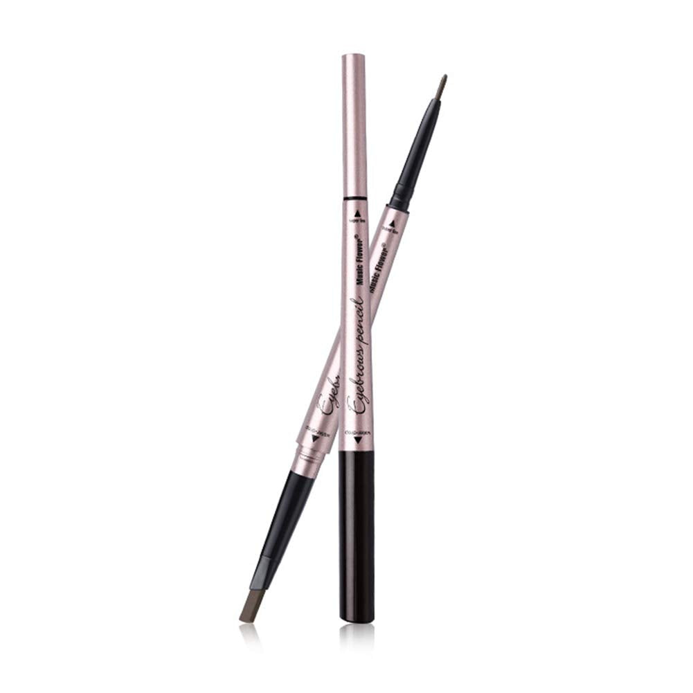 Vtrem Eyebrow Pencil Double headed Waterproof Smudge-Proof Tatoo Brow Pencil Fine Carving Natural Hair-Like Eye Brow Pencil Long Lasting Stay All Day (4# Khaki Coffee) 4# Khaki Coffee