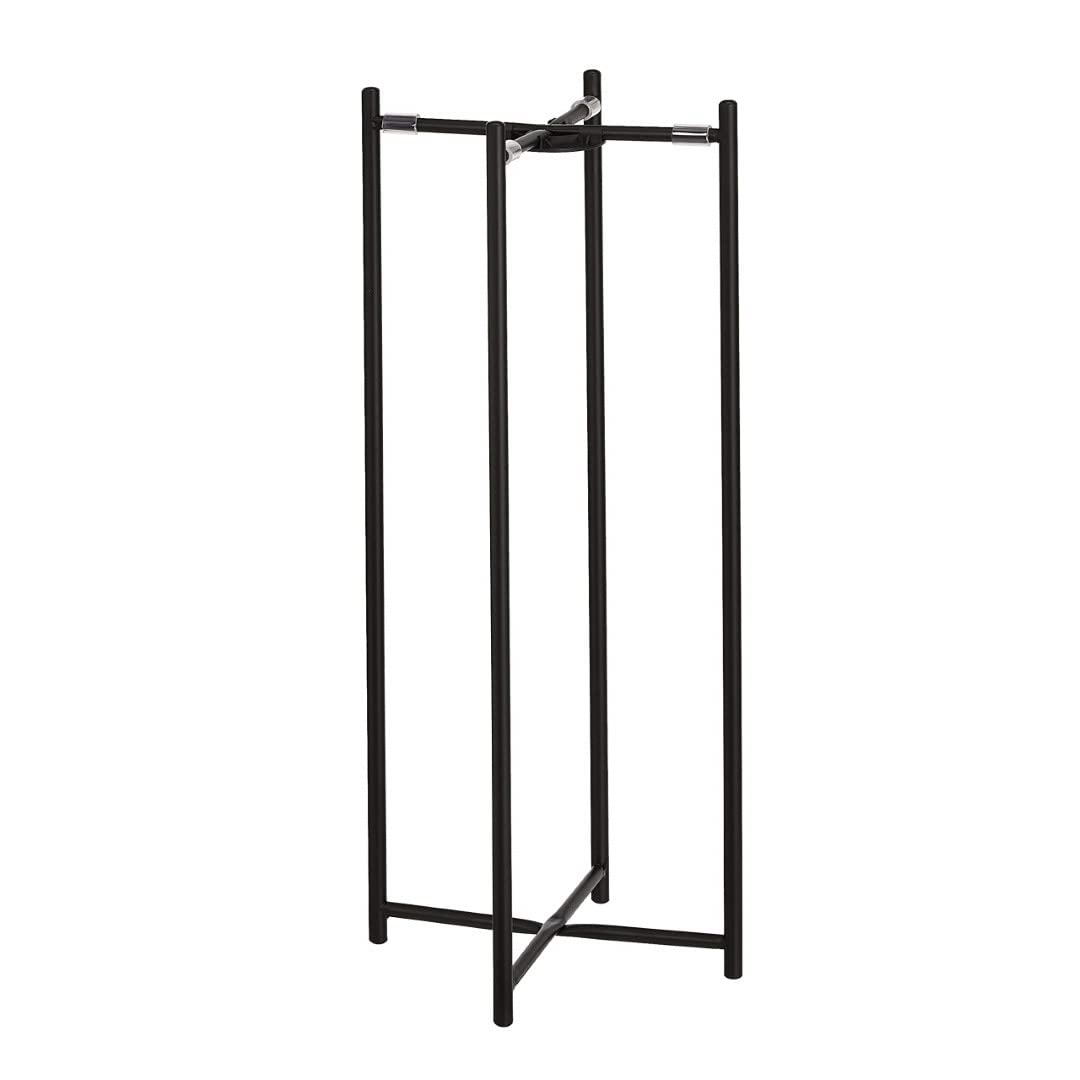 Amazon Basics Round Plant Stand made from Coated Steel for Indoor and Outdoor use, Black