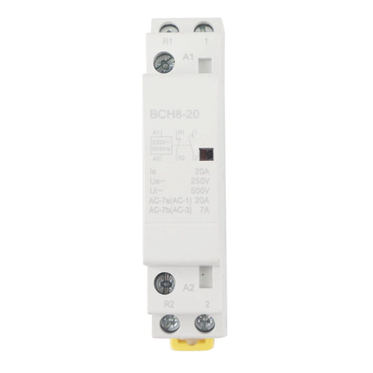 2P 1NO 1NC AC contactor,20A 24V 220V/230V 50/60Hz Household AC Contactor DIN Rail Mount(220V/230V)