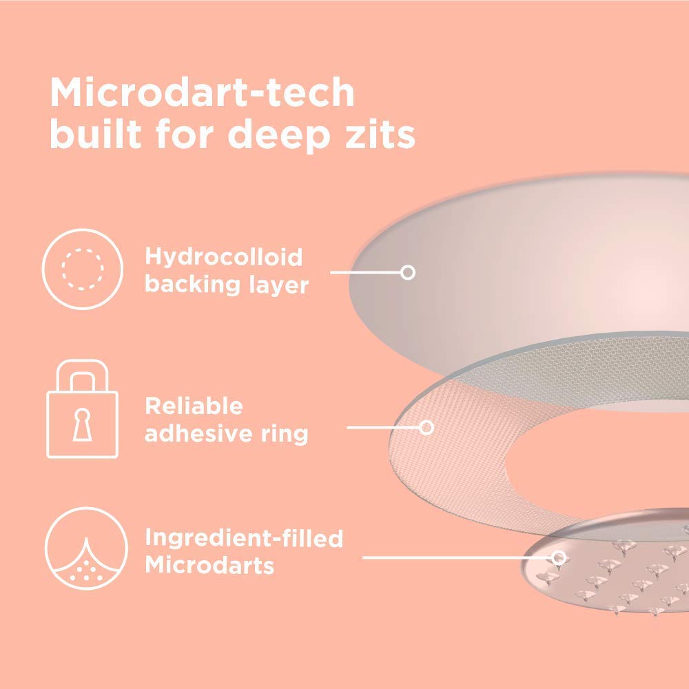 ZitSticka Killa Kit | Self-Dissolving Microdart Patch for Covering Zits and Spots, Stickers for Face and Skin, Vegan and Cruelty Free (8 Pack) 8 count (Pack of 1)