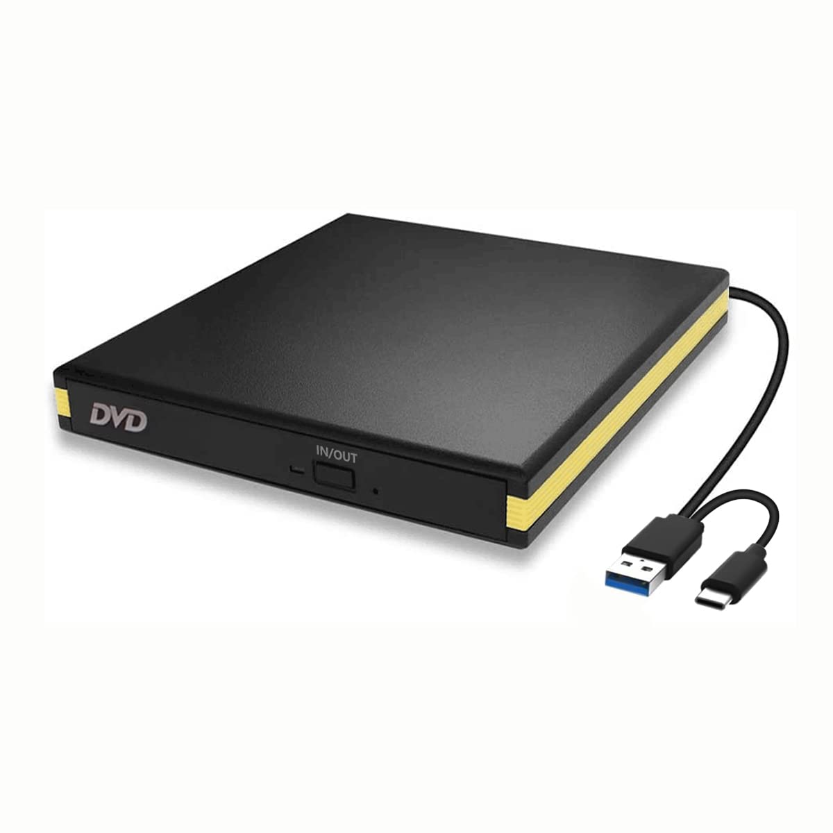 USB 3.0 External DVD Drive, Portable CD DVD Drive Player External CD Burner Reader Writer Disk Drive for Laptop Desktop MacBook Mac OS Windows 10 8 7 XP Vista Drive 002