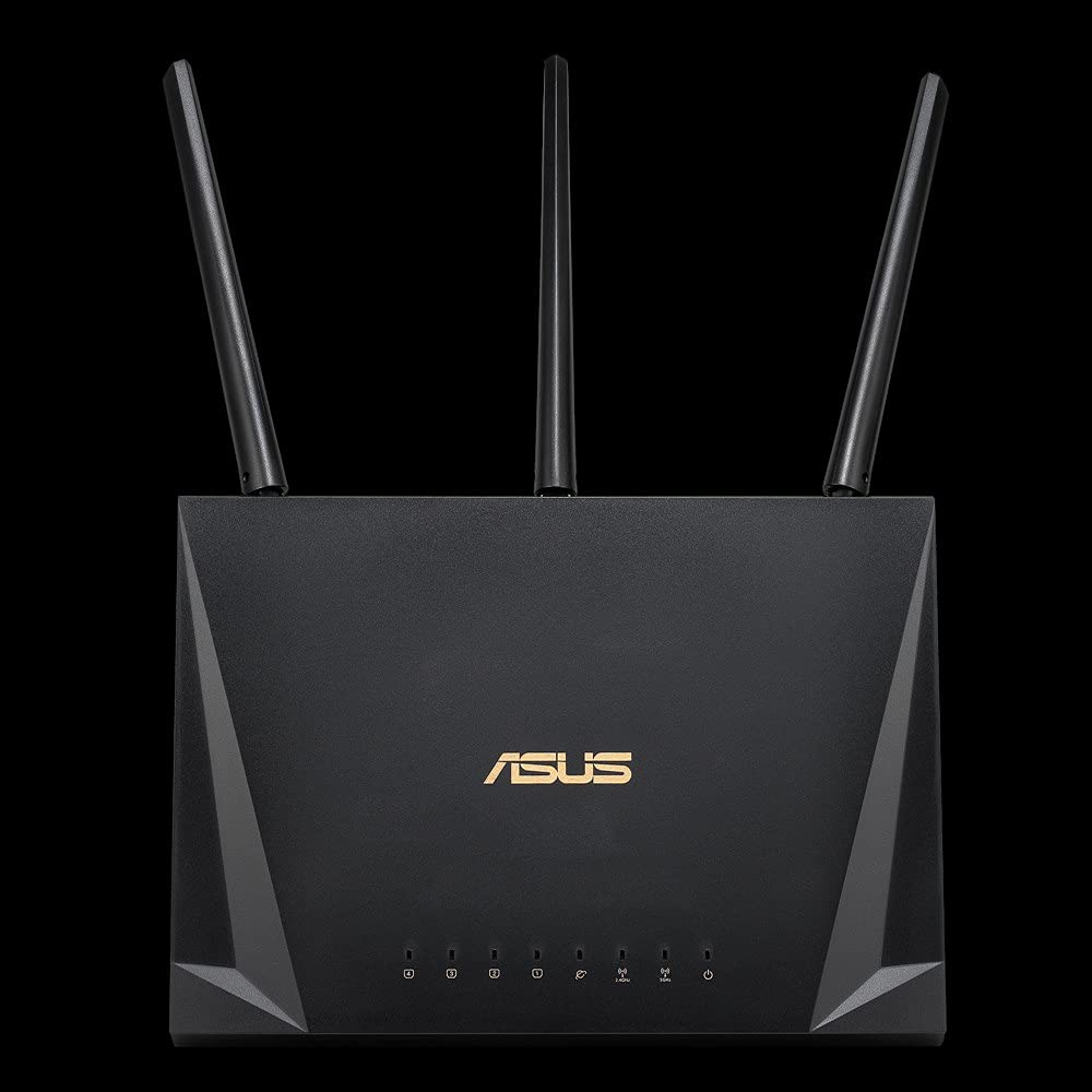 ASUS RT-AC85P Work From Home Router (WiFi 5 AC2400 MU-MIMO, 4x Gigabit LAN, App, USB 3.1, IPv6, VPN, PPTP, OpenVPN), Black WIFI 5 AC2400