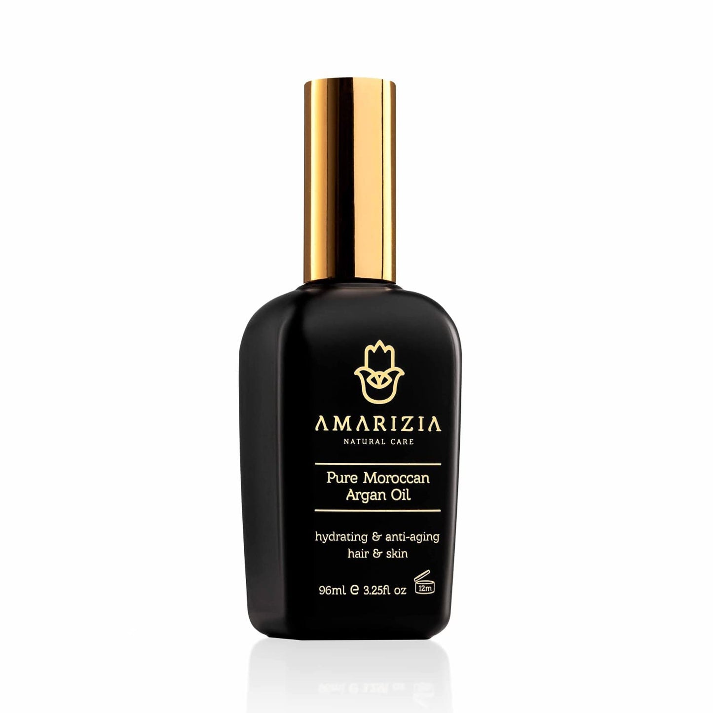 AMARIZIA Pure Argan Oil from Morocco / 100% Organic & Cold Pressed / Vegan & Cruelty- / Hair Moisturizer for Skin, Face, Beard & Nails/Anti-Aging & Wrinkle