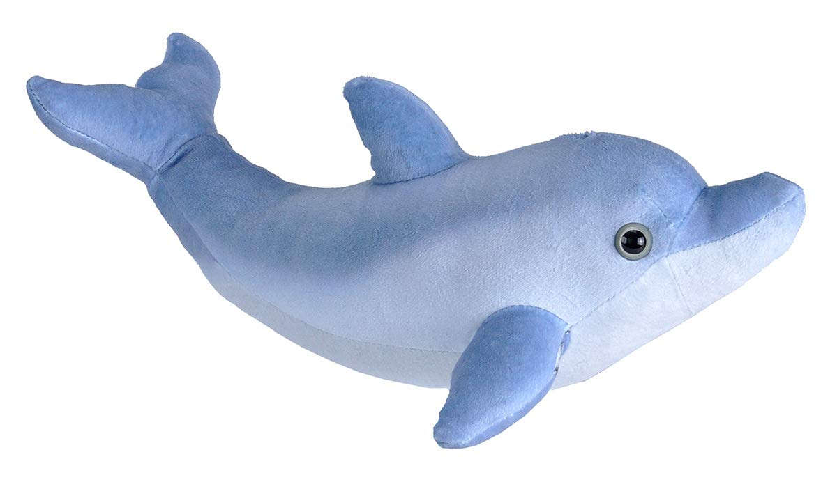 Wild Republic Bottlenose Dolphin Plush, Stuffed Animal, Plush Toy, Gifts for Kids, Living Ocean, 12 Inches, Small