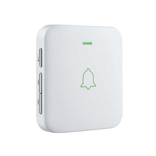 AVANTEK Mini Wireless Doorbell Add-on Plug-in Receiver, White Door Bell Receivers Cr-2-e (White)