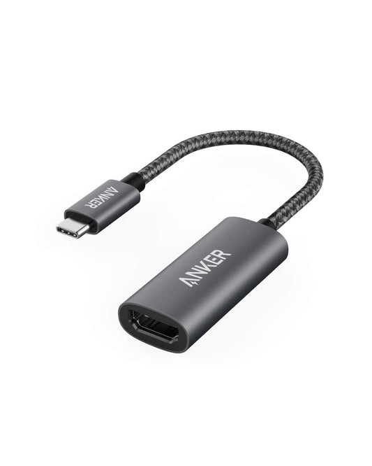 Anker USB C to HDMI Adapter (@60Hz), 310 USB-C (4K HDMI), Aluminum, Portable, for MacBook Pro, Air, iPad pROPixelbook, XPS, Galaxy, and More 1 Black