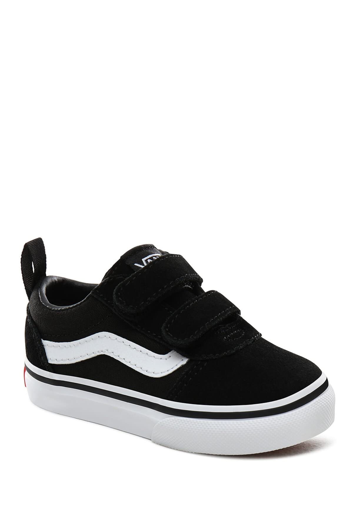 Vans Unisex Kid's Ward V Sneaker 6.5 UK Child Suede Canvas Black White