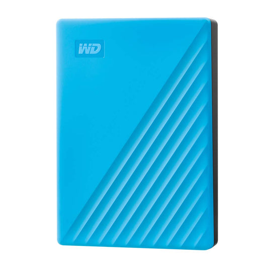 WD 4TB My Passport portable external storage, external hard drive, USB 3.0, portable HDD with software for device management, backup and password protection, works with PC, Xbox &Playstation, Blue