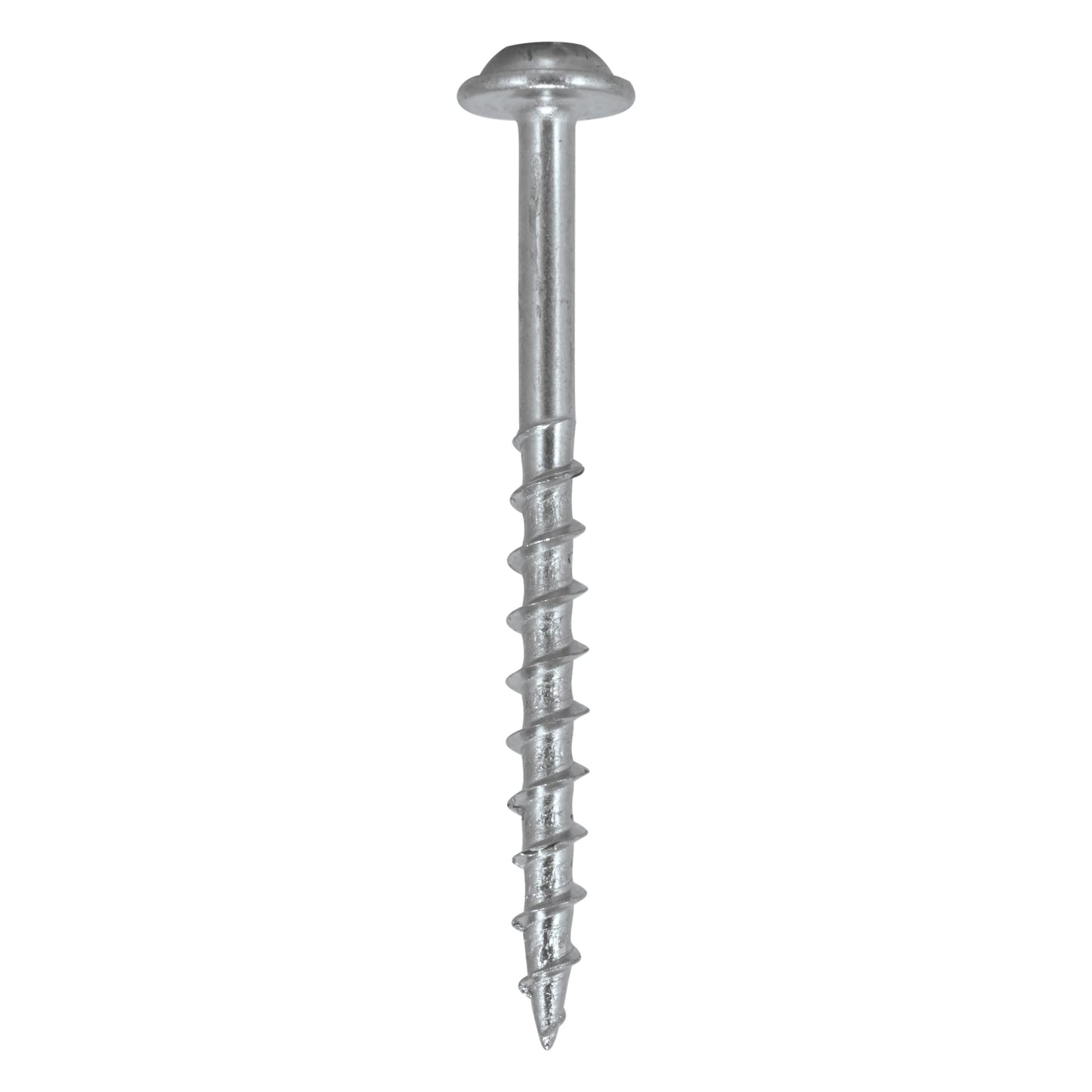 Trend Pocket Hole Screws for Softwoods, 50mm Long, Pack of 200, Coarse Self-Cutting Threaded Square Drive Screws, PH/8X50/200C, Silver No.8 x 50mm x 200pk