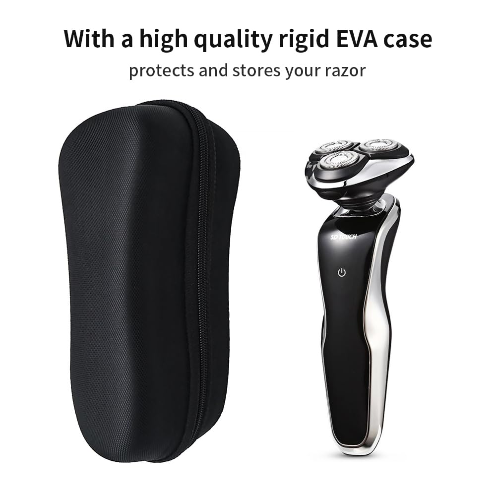 WuYan Hard EVA Travel Case for Philips for Braun for Panasonic Men's Electric Shaver Hard Case Carrying Travel Bag Electric Shaver Trimmer Case