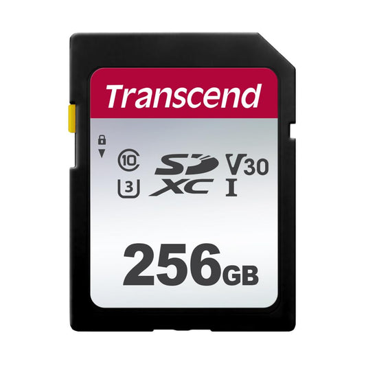 Transcend 256GB SDXC 300S Memory Card UHS- I, C10, U3, V30, 4K, Full HD, Up to 95/40 MB/s (Ideal for Digital Cameras) with Frustration Free Packaging TS256GSDC300S-E 256 GB