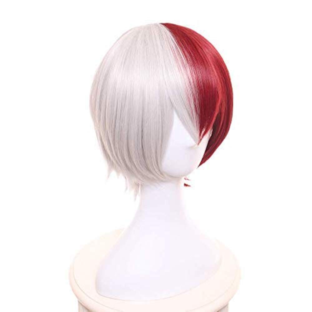 Yamia Anime Cosplay Wig for My Hero Academia Synthetic Wigs with free Cap (Shoto Todoroki) Shoto Todoroki 1 Count (Pack of 1)