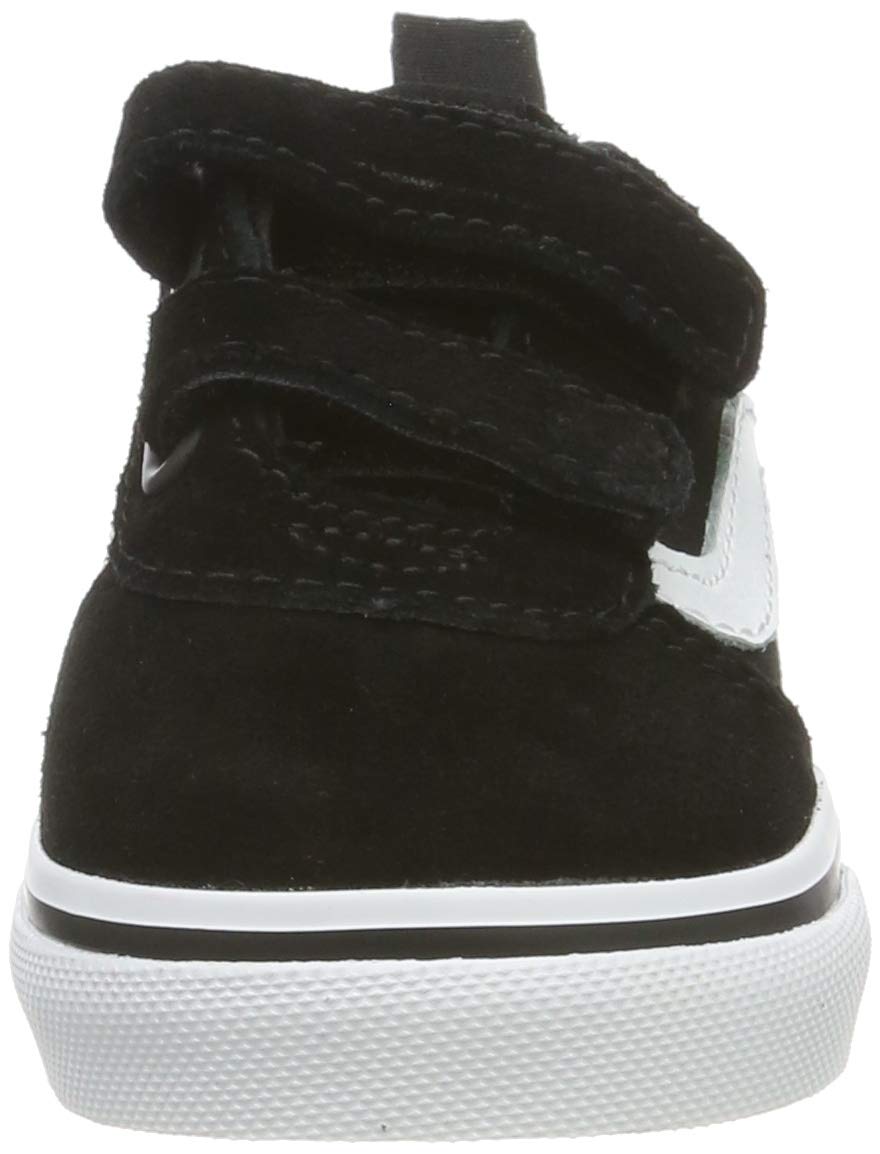 Vans Unisex Kids Td Ward V Sneaker, Black Suede Canvas Black White Iju,3 UK Infant