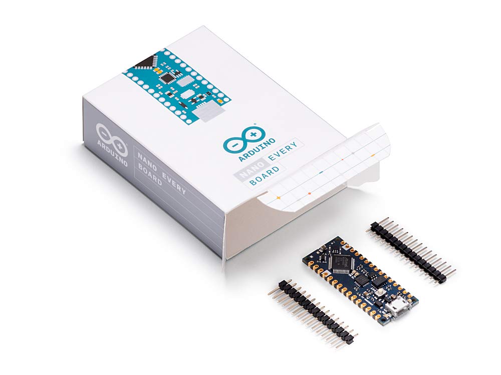 Arduino Nano Every (Single Board) [ABX00028-A] – ATmega4809 Microcontroller, 48KB Flash, 6KB SRAM, 20 Digital I/O Pins, 8 Analog Inputs, USB-C, Compatible with Arduino IDE for Embedded Projects Arduino Nano Every (Single Board)