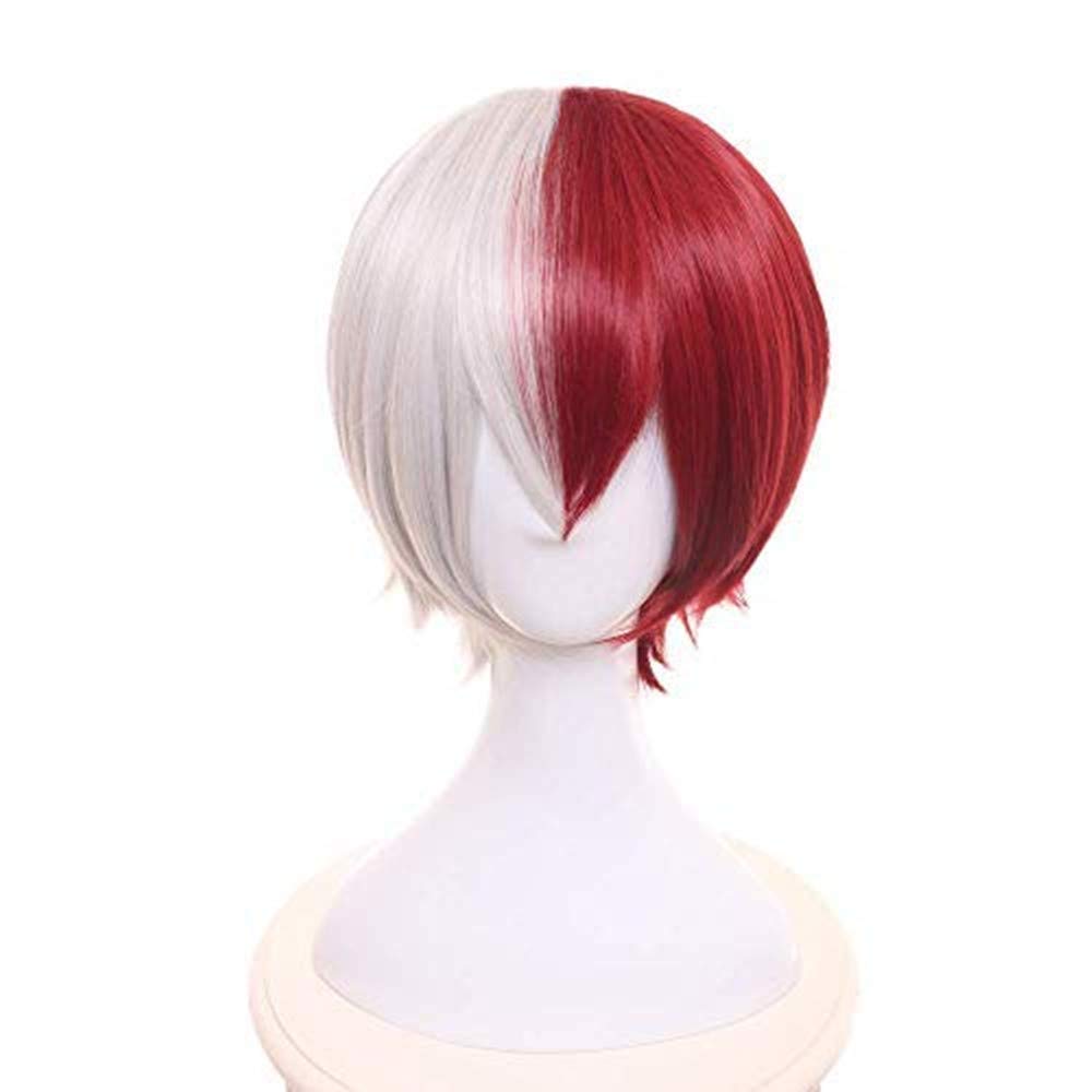 Yamia Anime Cosplay Wig for My Hero Academia Synthetic Wigs with free Cap (Shoto Todoroki) Shoto Todoroki 1 Count (Pack of 1)