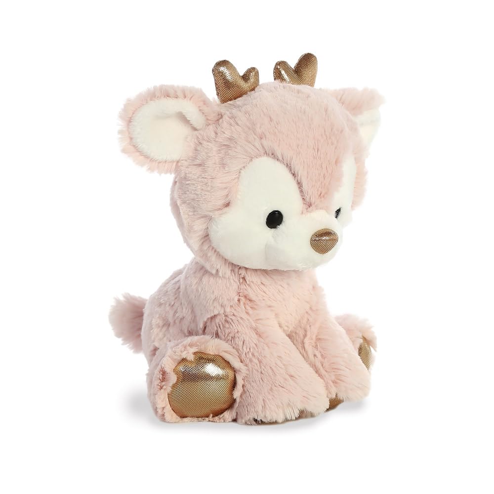 Aurora, 99068, Glitzy Tots Reindeer, 8In, Soft Toy, Pink, Medium