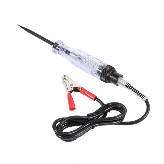 6V/24V Electrical Circuit Tester, Car Circuit Tester Screwdriver Electrical Circuit Continuity Tester Power Probe Long Probe with Crocodile Clip & Indicator Light, Wire Length: 96cm