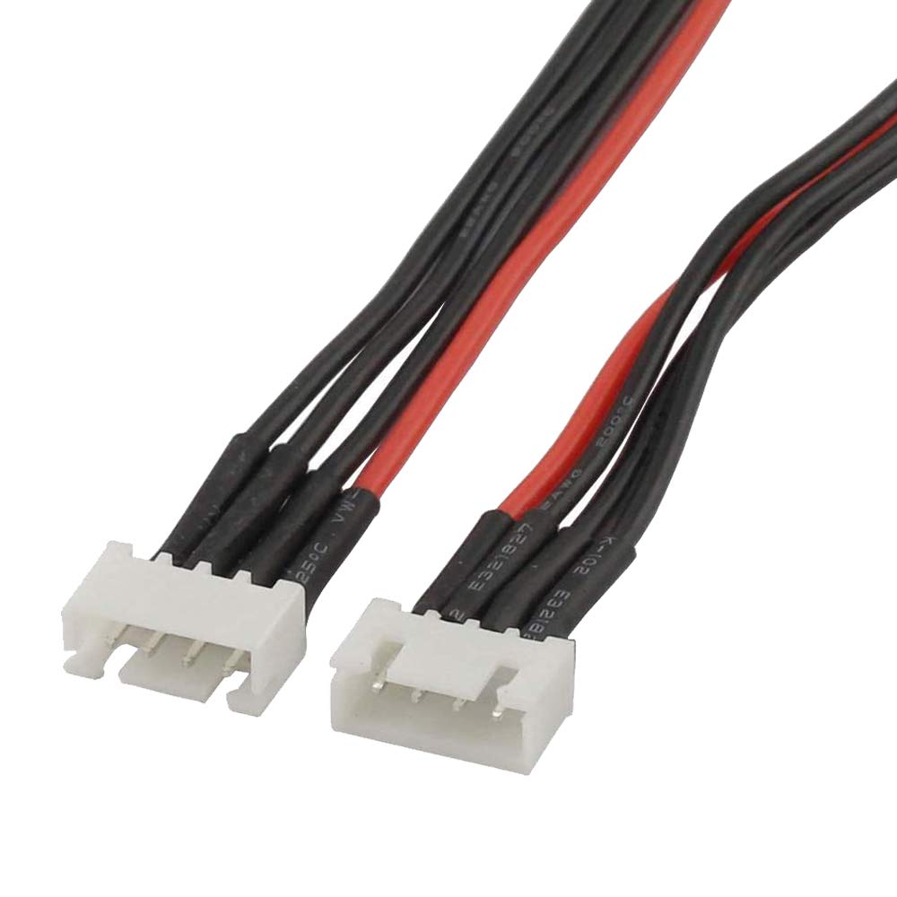 Yiqigou 10 Pcs 5.9in JST-XH 2S 3S 4S 5S 6S Lipo Balance Wire Extension Cable Lead JST-XH Connector Adapter Plug with 15cm 22AWG Silicone Cable (3S)