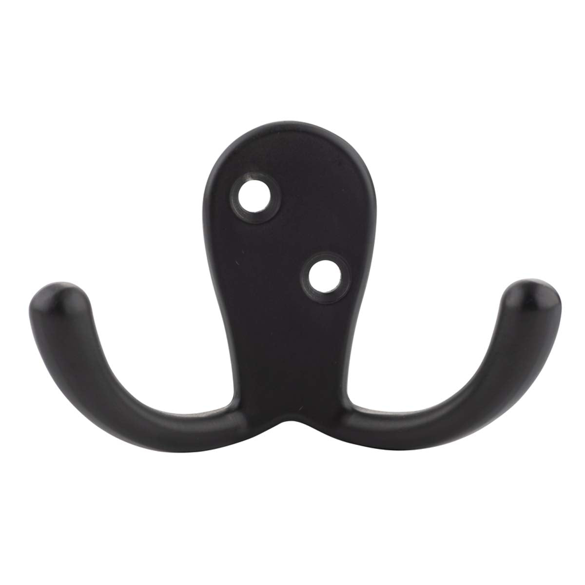 Amazon Basics AB4900-FB-5 Pack Curved Robe Hook, Matt Black