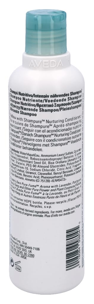 aveda Shampure Nurturing Shampoo Lavender 250 ml (Pack of 1)