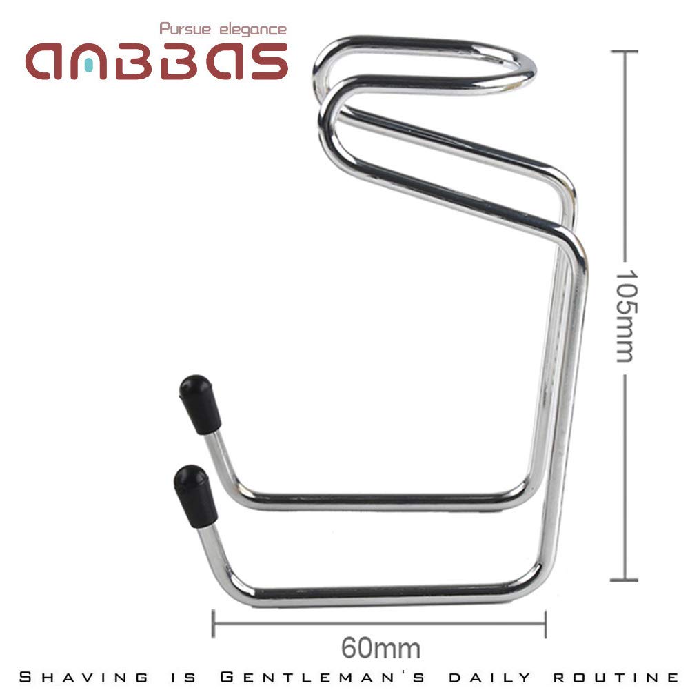 Anbbas Synthetic Badger Hair Shaving Brush and Stand Holder Stainless Steel Shave Bowl Mug Brush-bowl-stand