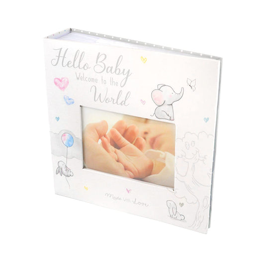 Baby First Photo Album 4x6'' 252 Photos memo White Unisex Birthday Christening