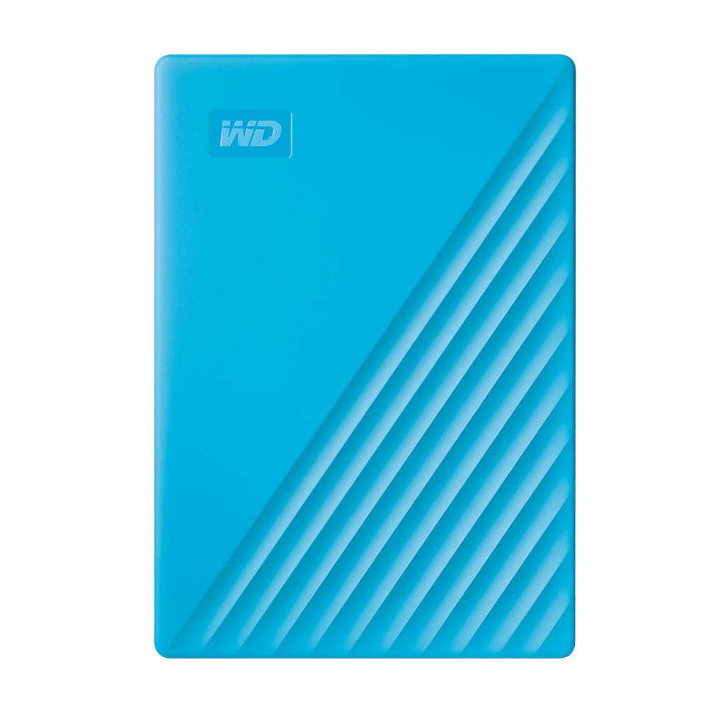 WD 4TB My Passport portable external storage, external hard drive, USB 3.0, portable HDD with software for device management, backup and password protection, works with PC, Xbox &Playstation, Blue