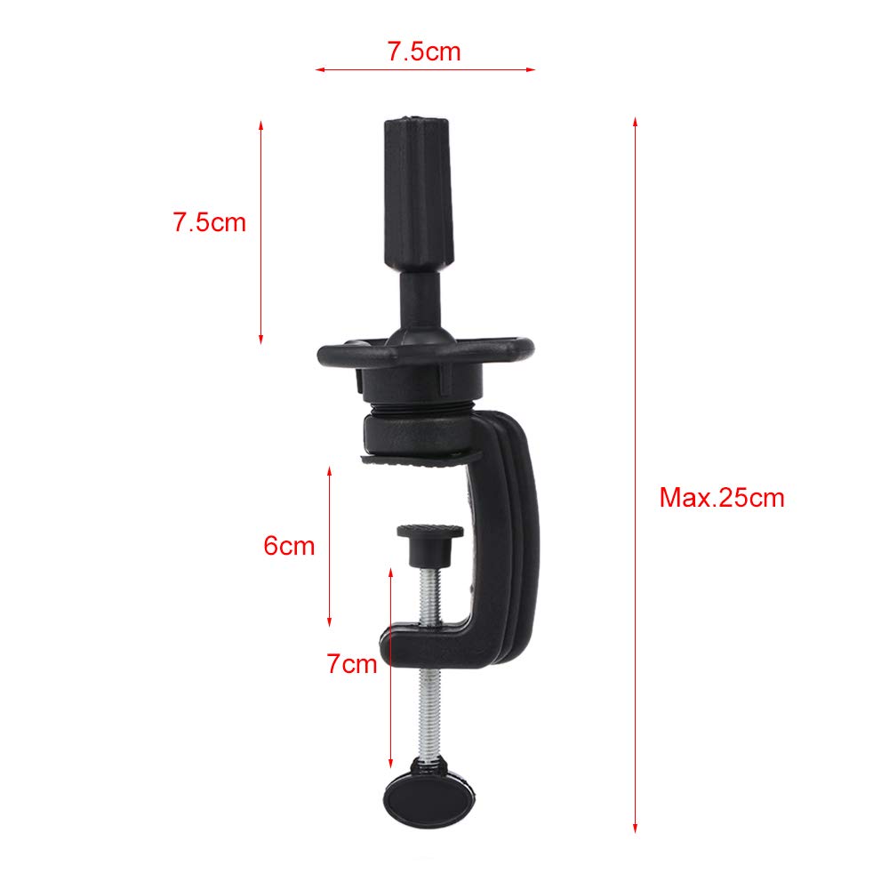 Anself Mannequin Training Head Clamp/Stand Wig Holder Stand Desk Table Clamp Wig Clamp Cosmetology Training Head Table Clamp Holding Clamp for Hairdressing Head Canvas Head Holding Clamp