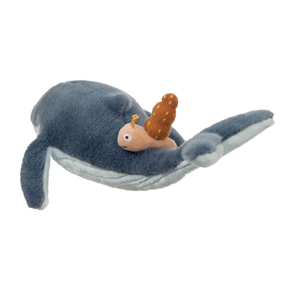 Aurora Snail and The Whale Soft Toy, 61238, 7in, Grey, for Fans of The Book by Julia Donaldson and Axel Scheffler, Blue , 20 x 33 x 9 centimeters