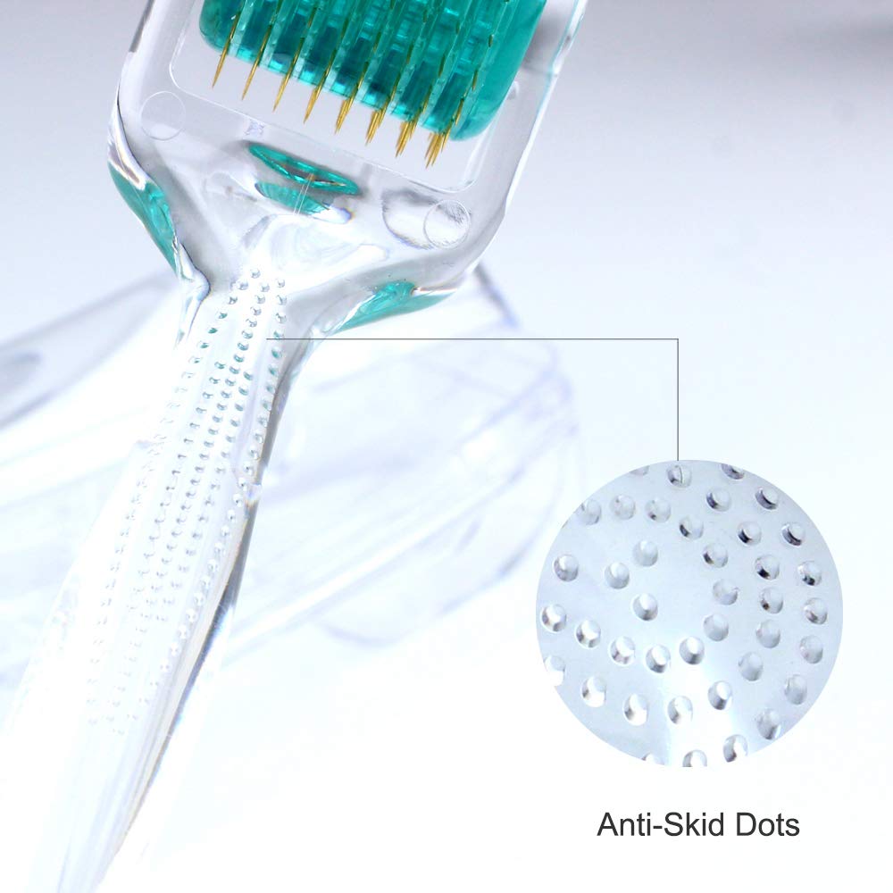 Aufgeld AG192 Titanium Diamond Shaped 192 Individual Microneedle 0.75mm Derma Roller Skin Care for Face Facial Wrinkles Hair Loss Regrowth Stretch Marks Micro Needles Microneedling Needling Kit AG192 | 0.75mm