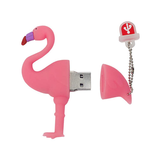 32GB Flamingo USB, Pen Drive USB Pen Drive USB Stick Cute USB Flash Drive Gifts for Child Friend(32GB,Flamingo) 32GB