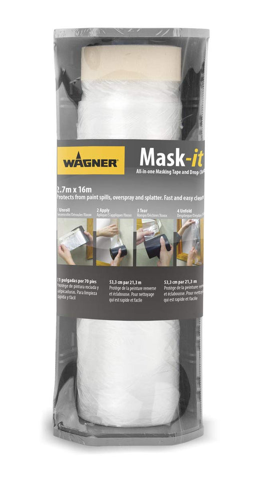 Wagner Mask It tape and masking film for windows and doors - 2, 7M x 16M