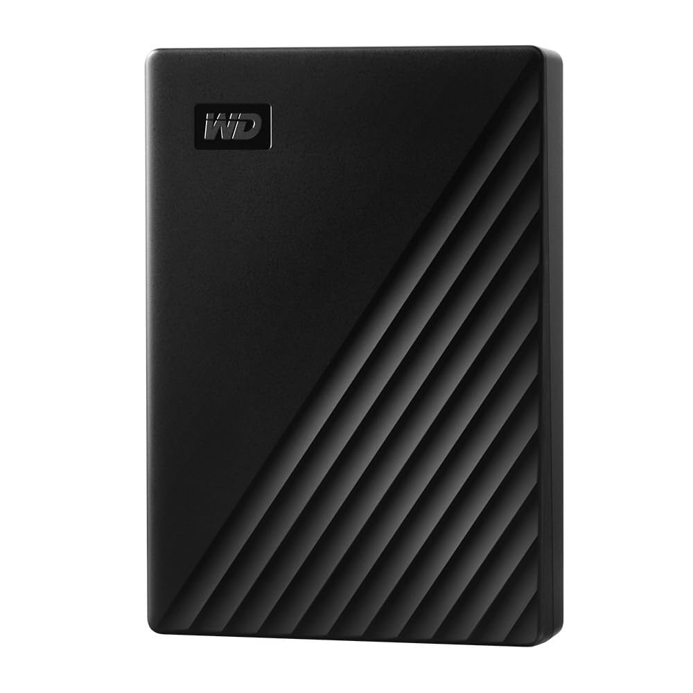 WD 5TB My Passport portable external storage, external hard drive, USB 3.0, portable HDD with software for device management, backup and password protection, works with PC, Xbox &Playstation, Black