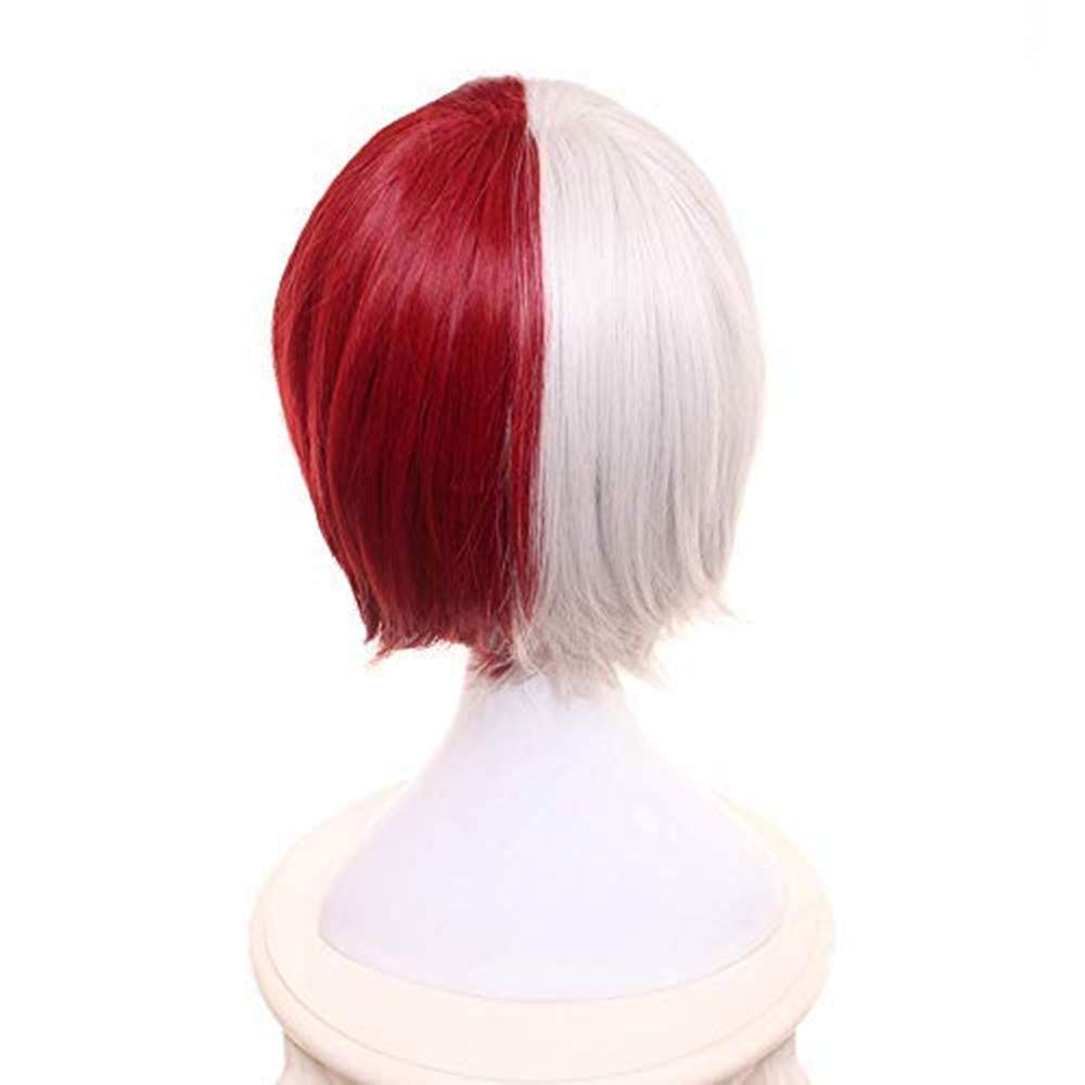 Yamia Anime Cosplay Wig for My Hero Academia Synthetic Wigs with free Cap (Shoto Todoroki) Shoto Todoroki 1 Count (Pack of 1)