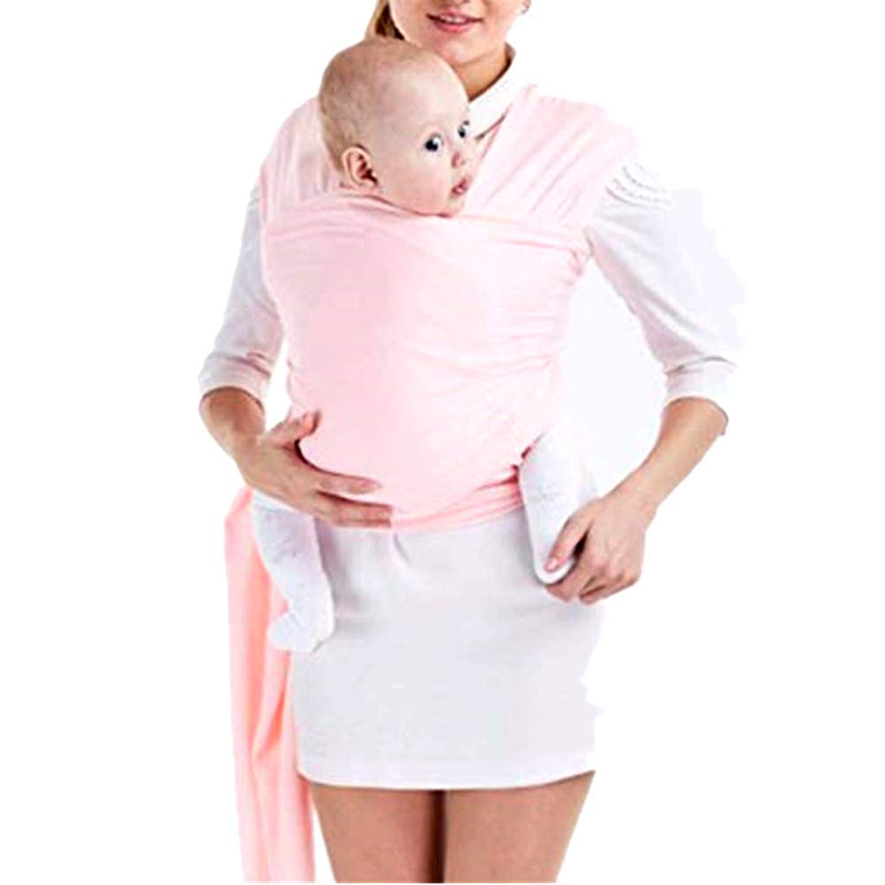 VOARGE Baby Sling Carrier, Pink for Newborns and Toddlers up to 16 kg, Even Weight Distribution