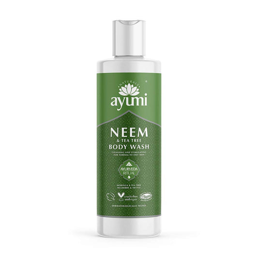 Ayumi Neem & Tea Tree Body Wash, Moisturises & Gently Cleanses the Skin, With a Blend of Bearberry & Nettle to Leave Skin Feeling Fresh & Healthy - 1 x 250ml 1 count (Pack of 1)