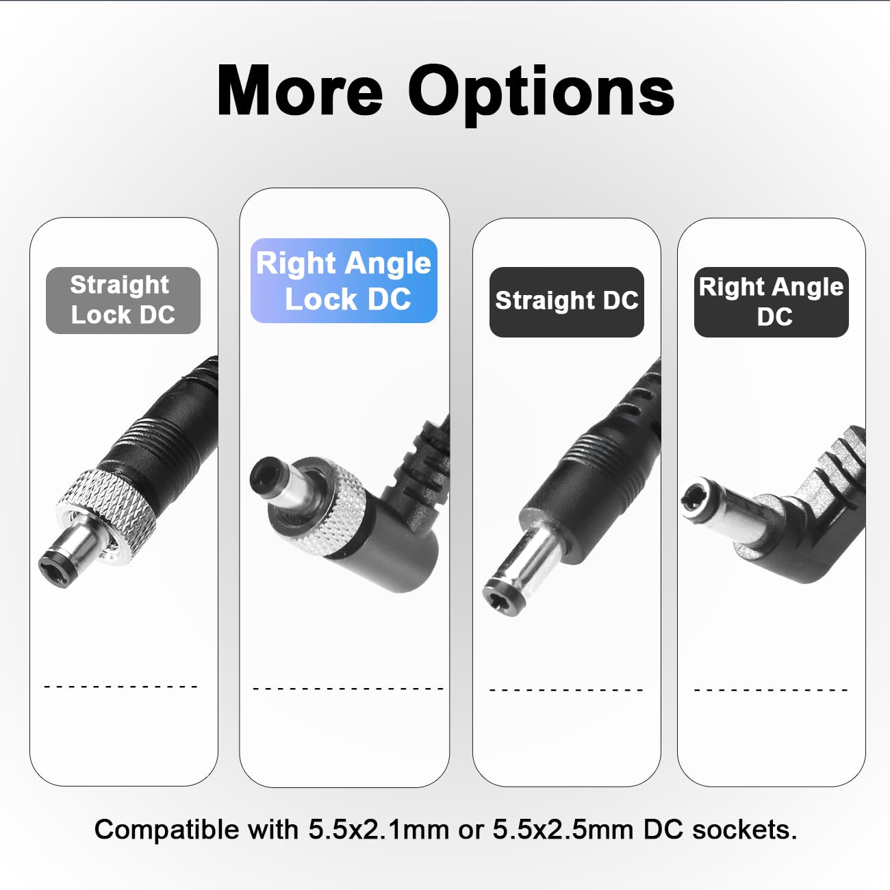 Alvin's Cables D-Tap to Locking DC 5.5 * 2.1 Atomos Monitor Power Cable for Video Devices PIX-E7 PIX-E5 7 Touchscreen Display Hollyland Mars 400s 60CM Right Angle DC 60CM