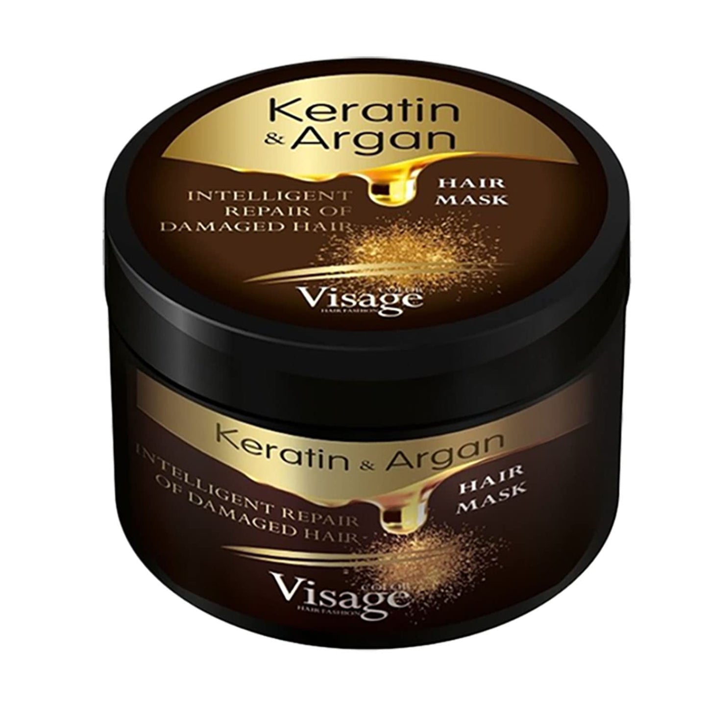 Visage Professional Hair Mask Argan Oil & Keratin | Hair Repair Treatment For Dry Damaged Hair | Hydrating And Nourishing | Deep Moisturising Hair Mask | Premium Hair Product 500Ml