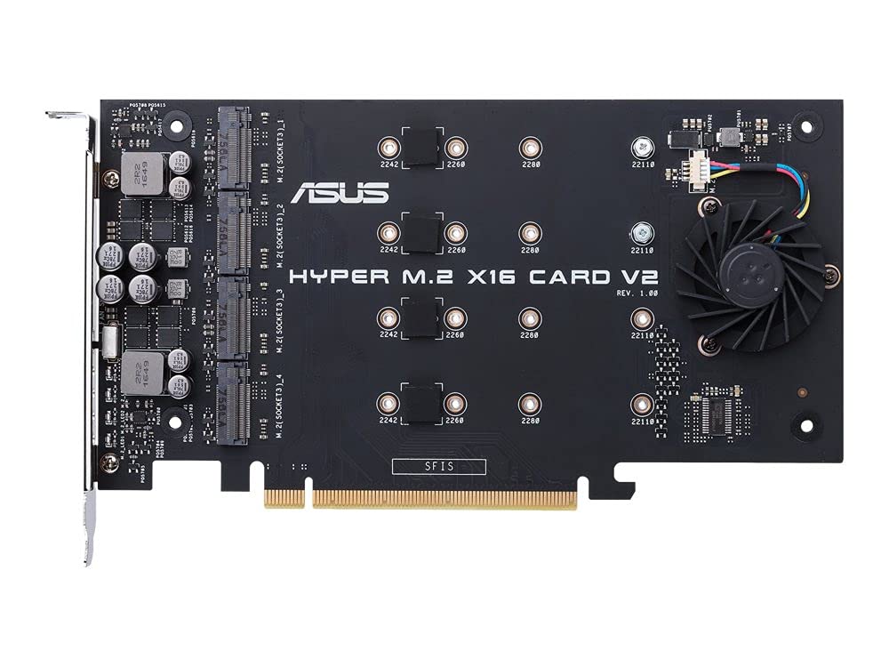 ASUS Hyper M.2 x16 Card v2 4 x M.2 Socket 3