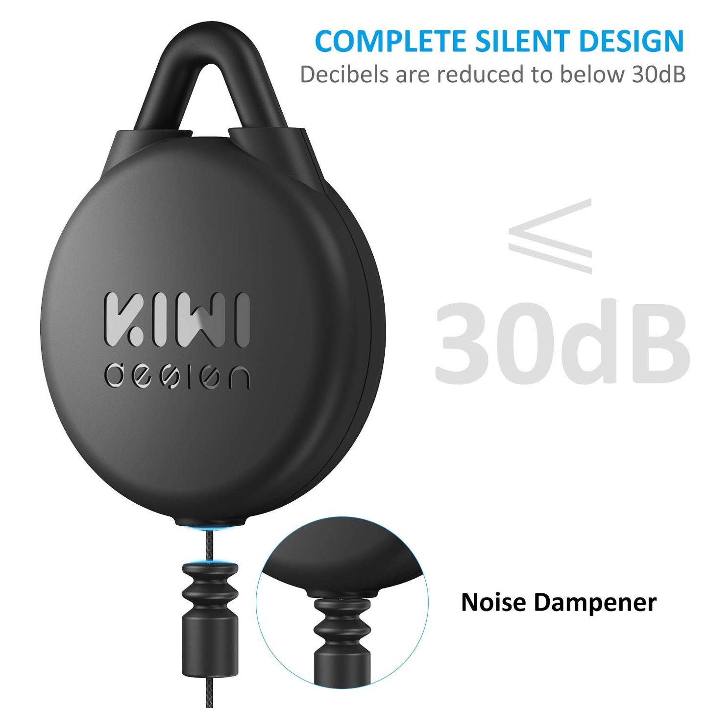 [Pro Version] KIWI design VR Cable Management, 6 Packs VR Pulley System Compatible with Quest 3/2/1/Rift S/Valve Index/HTC Vive/Vive Pro/HP Reverb G2/PSVR/PS VR2 Link Cables 6 Pack-Black