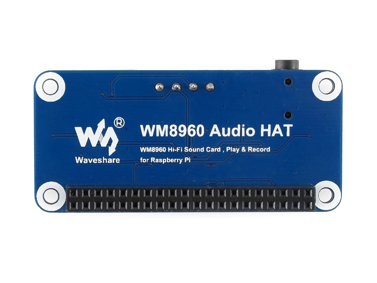 Waveshare WM8960 Audio Hi-Fi Sound Card HAT for Raspberry Pi Stereo CODEC Play Record I2S Interface