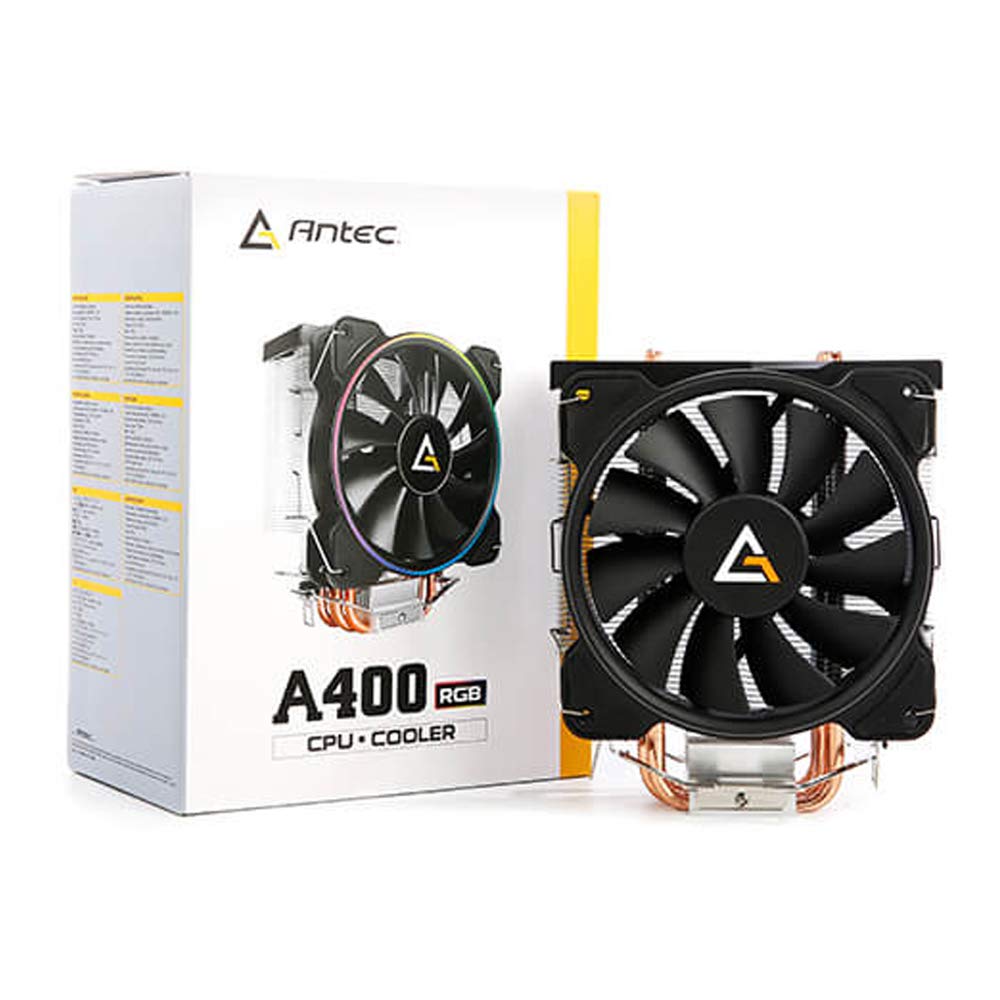 Antec A400 Rgb Heatsink & Fan Intel & Amd Sockets Silent Rgb Pwm Fan Direct