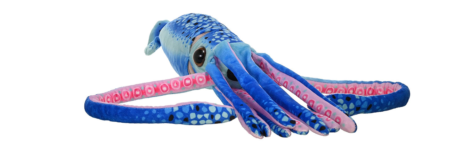 Wild Republic 23548 WR Print Squid Stuffed Animal, Plush Toy, Gifts for Kids